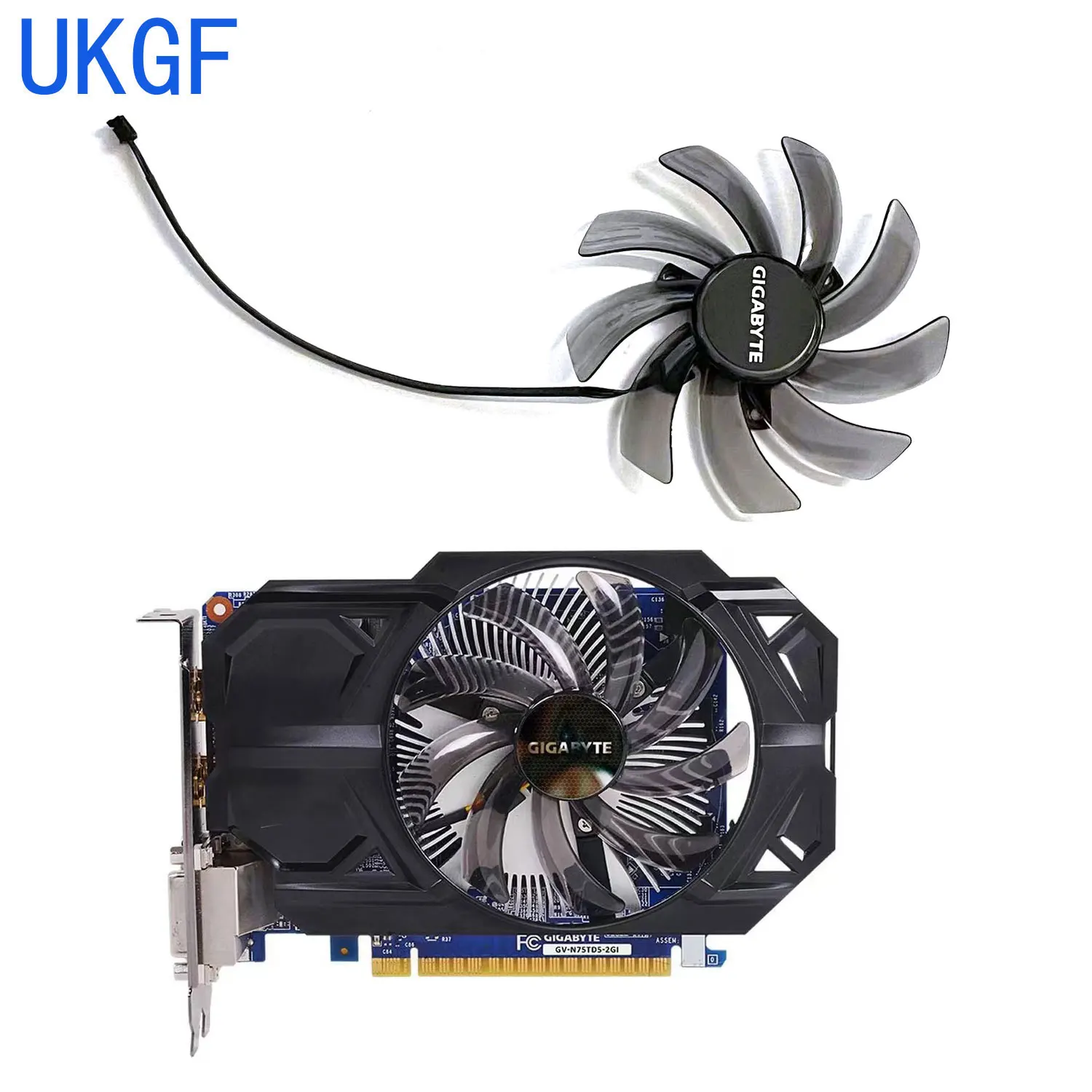 

95MM T129215SM PLD10010S12H Cooler Fan Use For Gigabyte HD 7770 Radon GT 640 GTX 550 650 660 650Ti 750 ATI Radeon R9 200 Cards