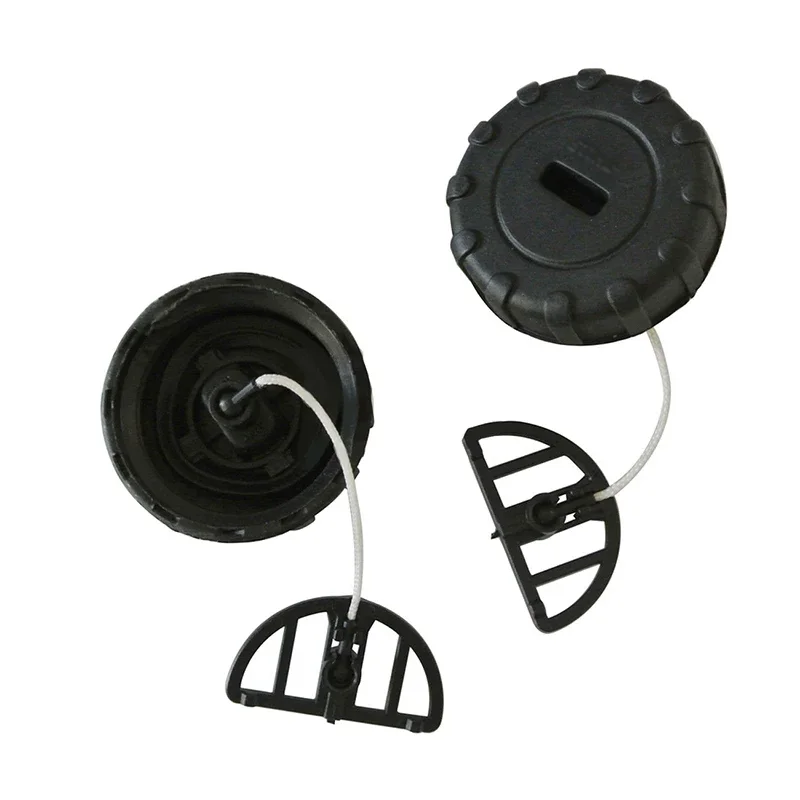 2 Pcs Plastic Fuel Cap Oil C-aps For Stihl Chainsaw 017 018 MS170 MS180 1130 350 0500 Fuel Gas Oil Fillers Cap Hot Black