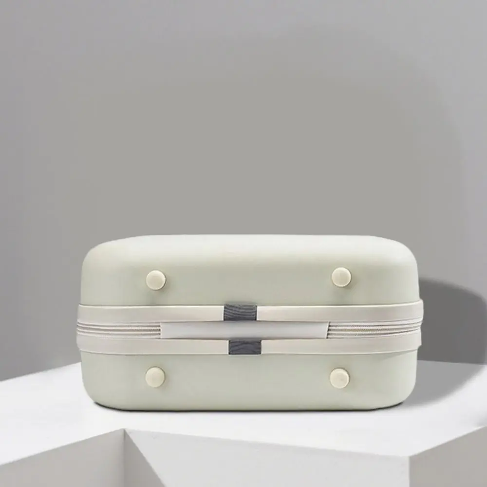 

Storage Toiletry Box Solid Color Suitcase Square Box Large Capacity 14-inch Cosmetic Cases Zipper Portable Makeup Case Travel