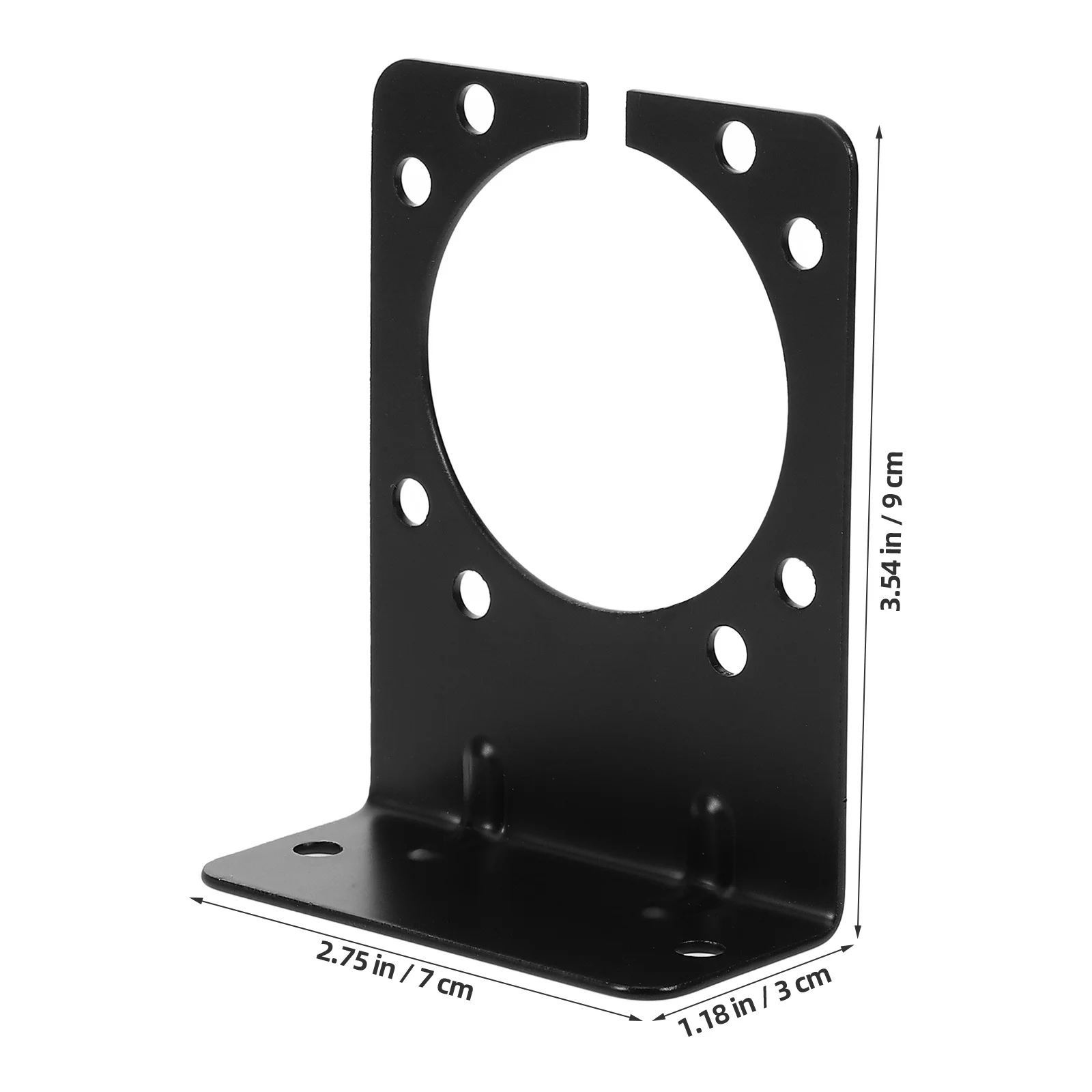 

Durable 7 Pin Trailer Socket Mounting Bracket Easy Install No Tools Needed Corrosion Resistant Multi Functional Compatible