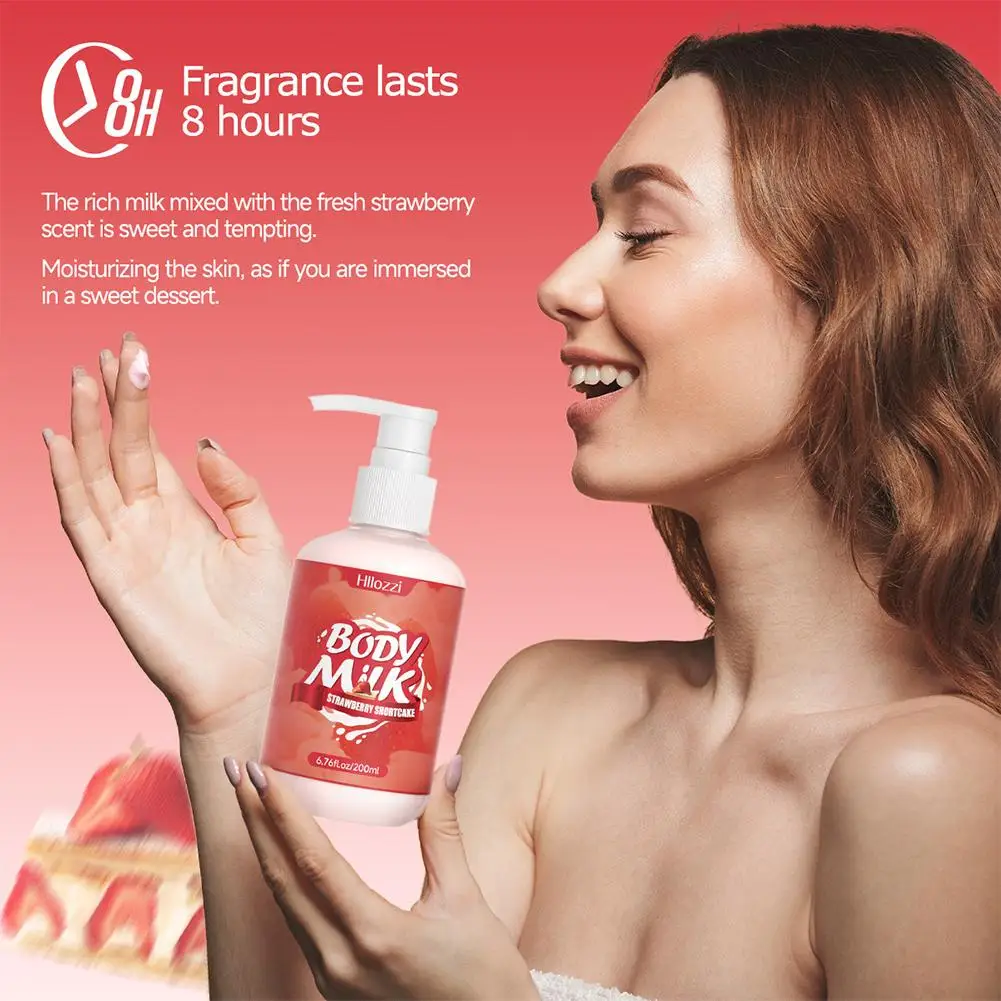 200ml Collagen Fruit Fragrance Body Lotion Hydrating Body Milk Lotion for Silky Skin Deep Hydration Body Moisturizing Cream