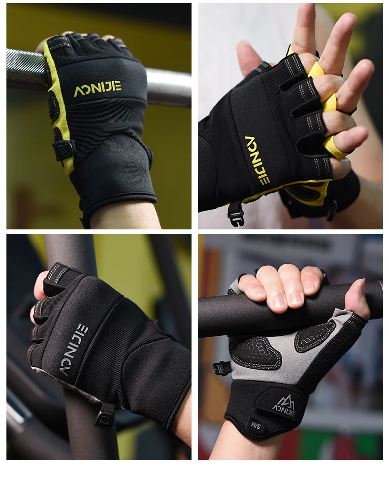 AONIJIE M54 Summer Lightweight Half Finger Sports Gloves Grasping Breathable For Running Fitness Cycling Gym Weightlifting