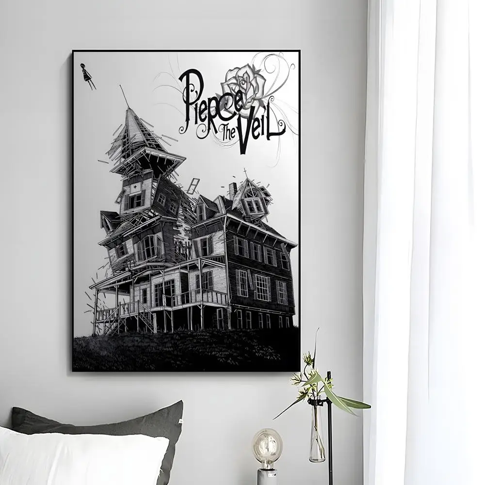Wandkunst der Emo-Rockband P-Pierce The Veil, Poster, Wandkunstdruck, dekoratives Wandbild, Heimdekoration, Geschenk, ungerahmt – Detail 11