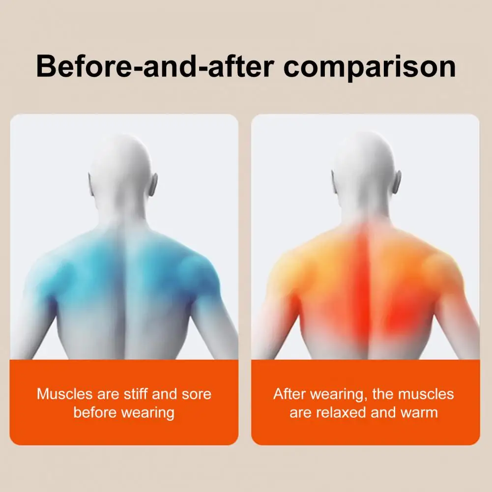Heating Shoulder Pad Adjustable Heating Pad Shoulder Brace Pad with Usb Charging Adjustable 3-temperature Settings for Men