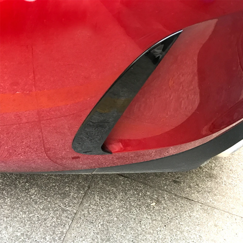 

Car Rear Bumper Splitter Lip Body Kit Spoiler Air Vent Cover Canard ABS Sticker For Mercedes-Benz E-Class Coupe C238 2016-2019