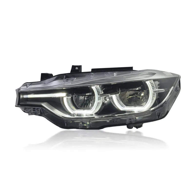 

Auto for F30 Ikon Style Yellow White DRL Switching LED Headlight 2013-2018 M3 F80 320I 325I Front Lights Car Accessories