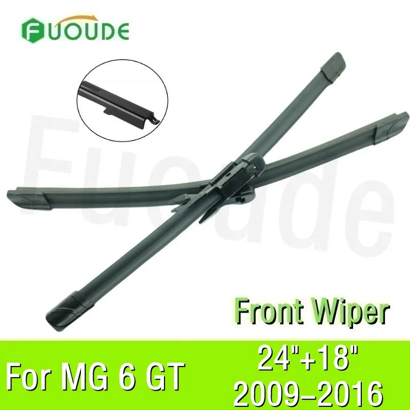 

For MG 6 MG6 GT Wiper Blade 24"+18" Car Windshield Windscreen Rubber 2009 2010 2011 2012 2013 2014 2015 2016