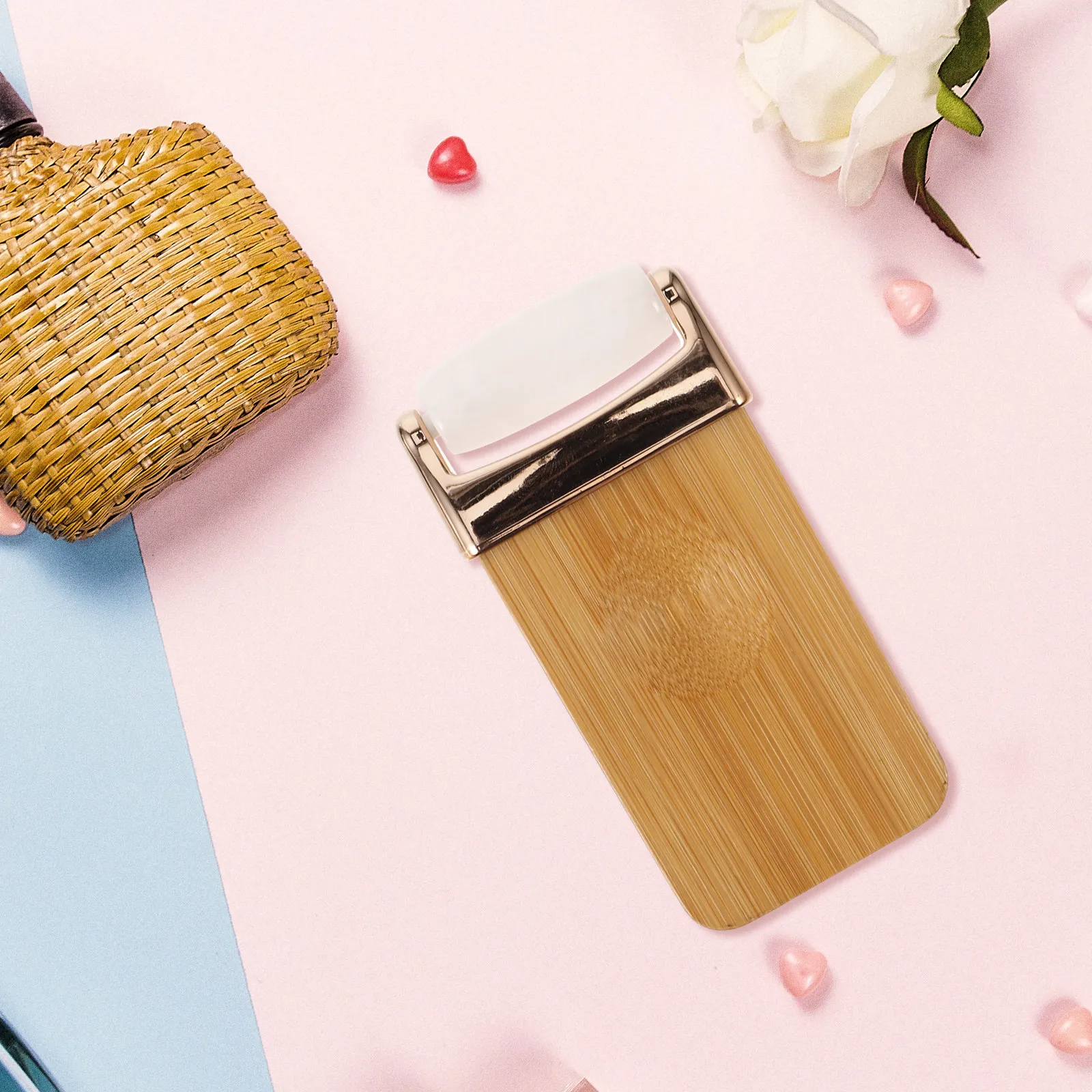Wood Facial Roller Massager Portable Compact Face Massage Tool Skin Care Roller for Relaxation Universal Design view 4