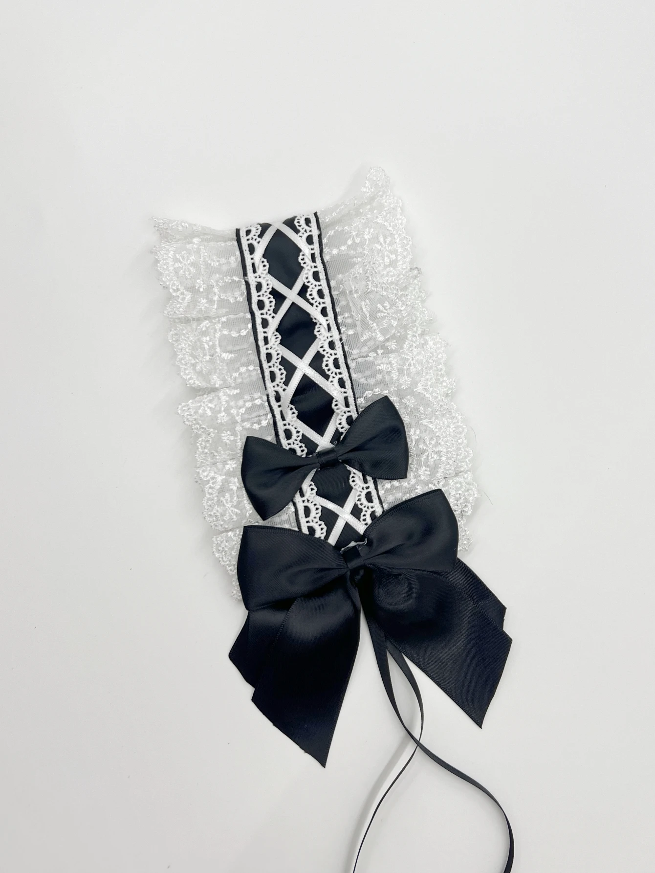 1Pcs 귀여운 Womne 고딕 로리타 머리 장식 메이드 레이스 수제 다목적 헤어 액세서리 코스프레 파티 머리띠 달콤한 머리핀