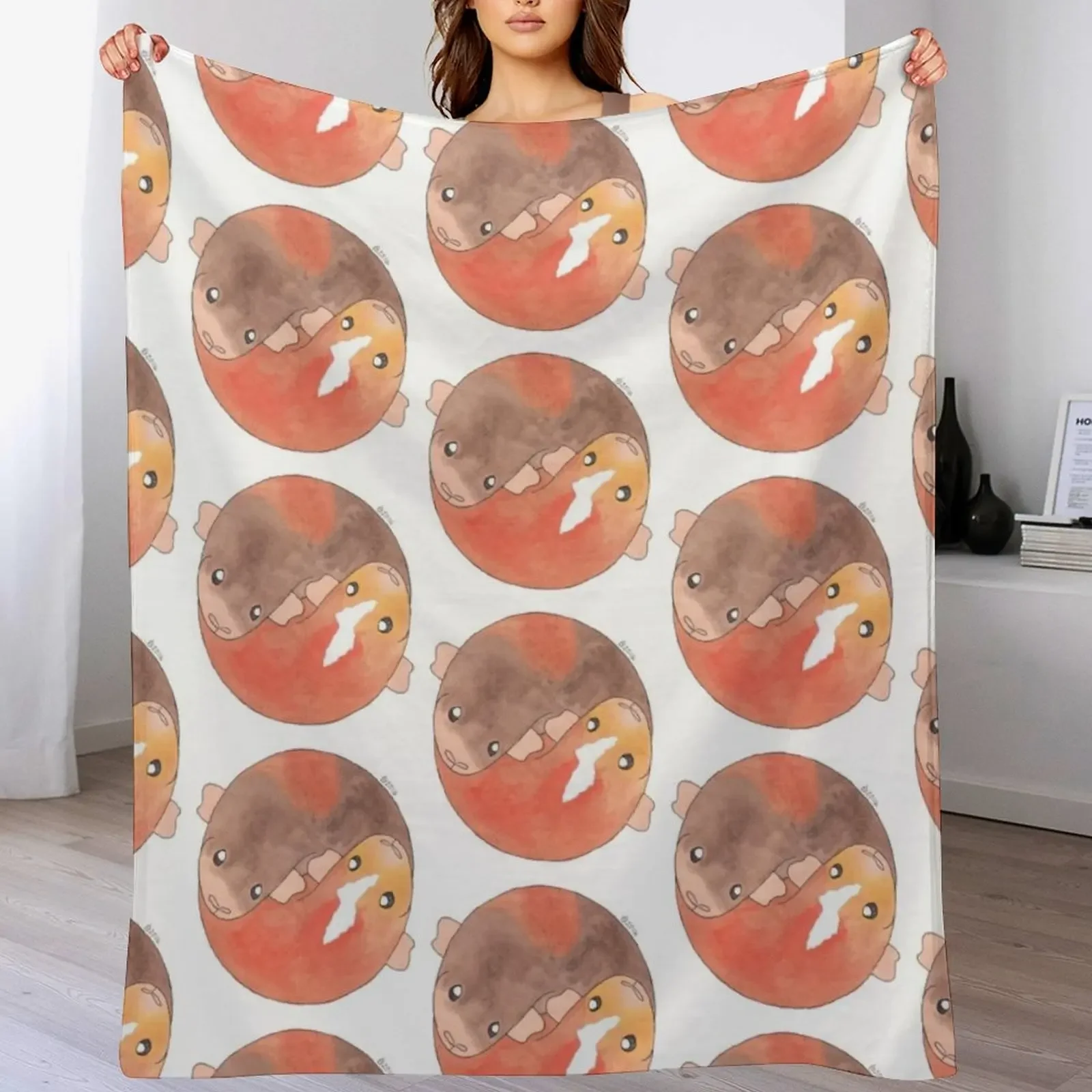 Yin-Yang Eric and Ernie Throw Blanket Stylish Couch Blanket for Home Living Room
