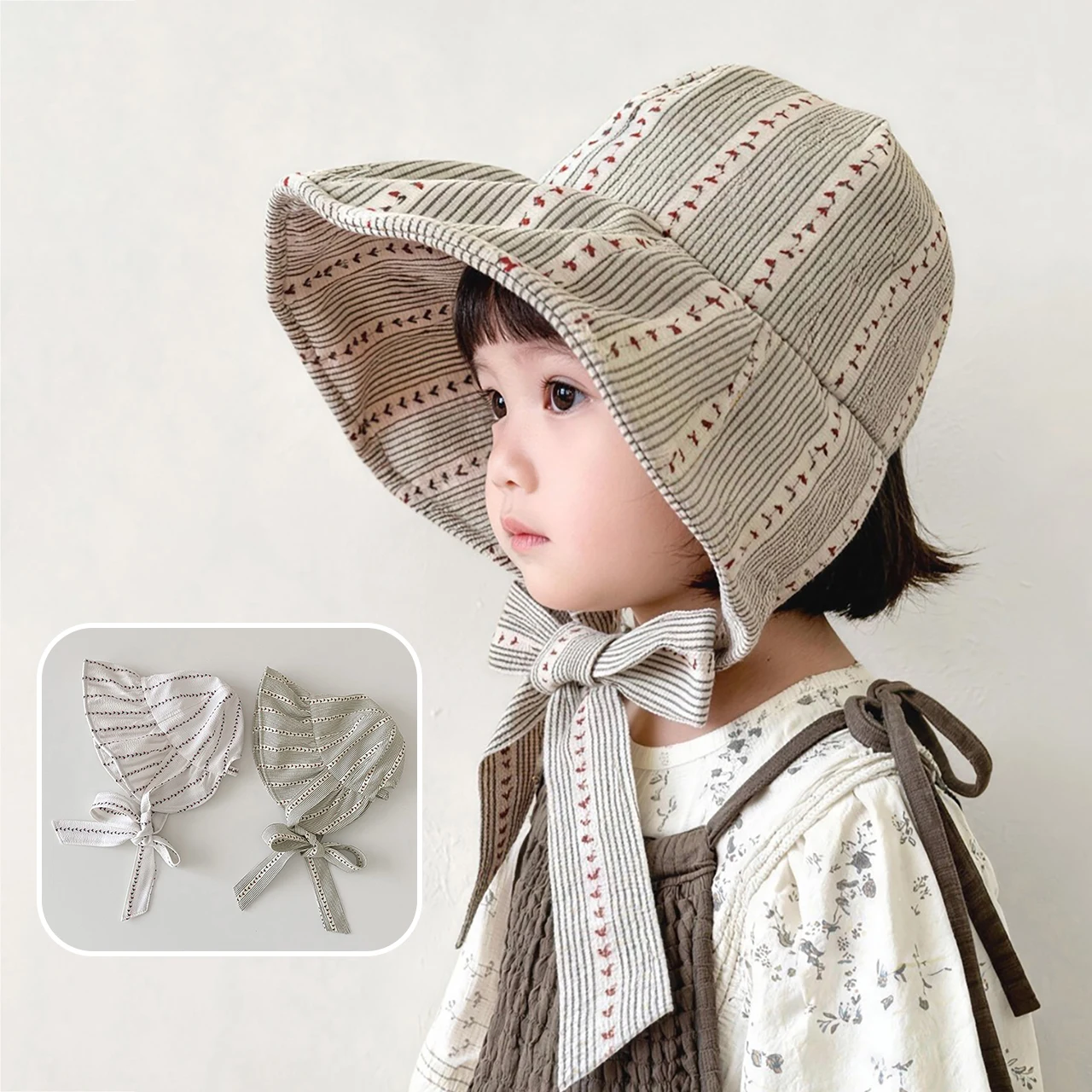 

Large Brim Lace-up Fisherman Hat Princess Girl Summer Sun Hat 3-20Month Girl Baby Sunscreen Basin Cap Outdoor Beach Travel Visor