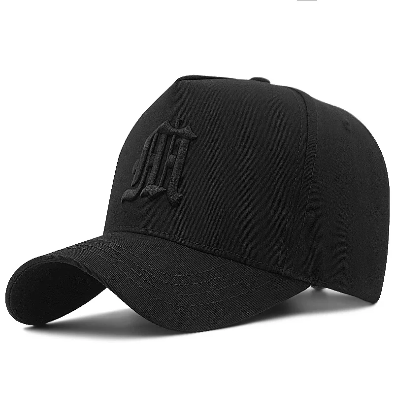 Big Head Baseball Cap for Men Women Golf Sports Hat Cotton Sun Hat White Fashion Design Snapback Hip Hop Embroidery Trucker Hat