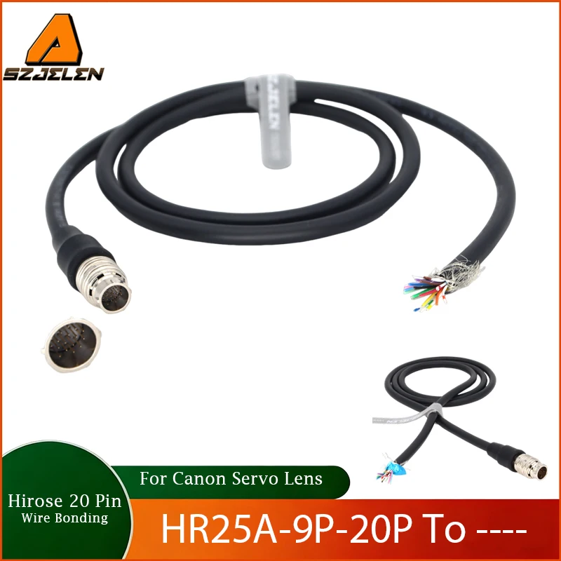 

1PC Hirose 20 Pin HR25A-9P-20P to semi-finished cable for Canon Cine Servo Zoom Lens Length: 1 meter
