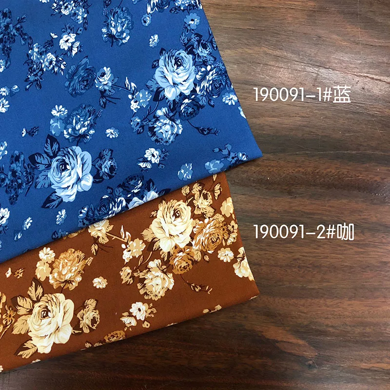 By Meter Quality Viscose Poplin Fabric Vintage Geometric Floral Birds Bohemian Patchwork Rayon Material Wholesale