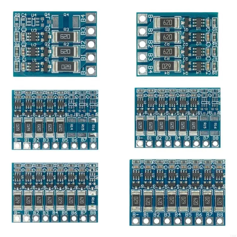 Function Protections Board Lithium Battery 18650 Batteries Balanced 3S 4S 5S 6S 7S 8S Battery Management Board Y4QC