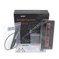 TS100 Intelligent Programmable Electric Soldering Iron Digital LCD Mini Dual BC2 Soldering Iron Control Terminal And 1 Set