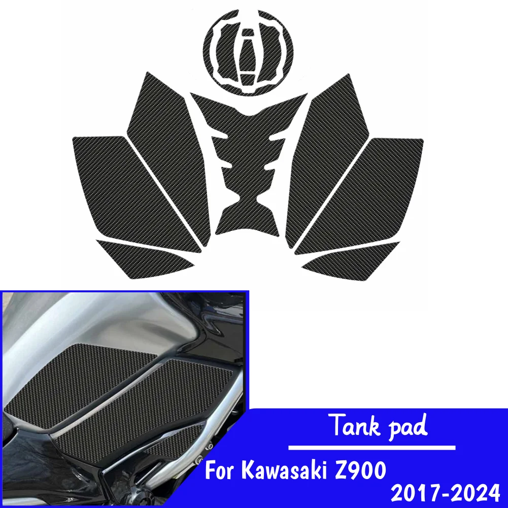 

Z900 наклейки на бак, защита газа для Kawasaki Z 900 2017-2024 2019 2020 2021 2022, комплект мотоцикла, аксессуары для защиты колена