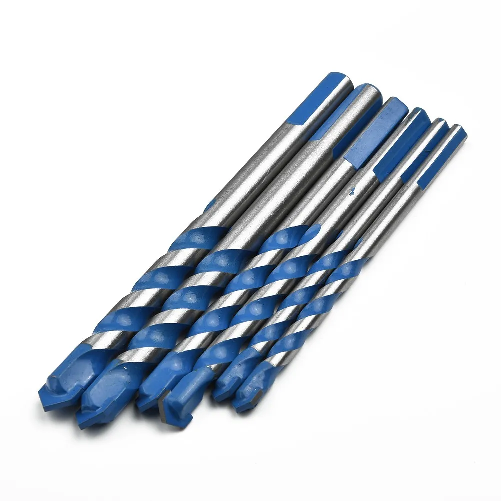 6Pcs/set 6/8/10mm Multi-functional Glass Ceramic Drill Bit Triangle Bits Ceramic for tile Concrete Brick Metal Stainless Steel