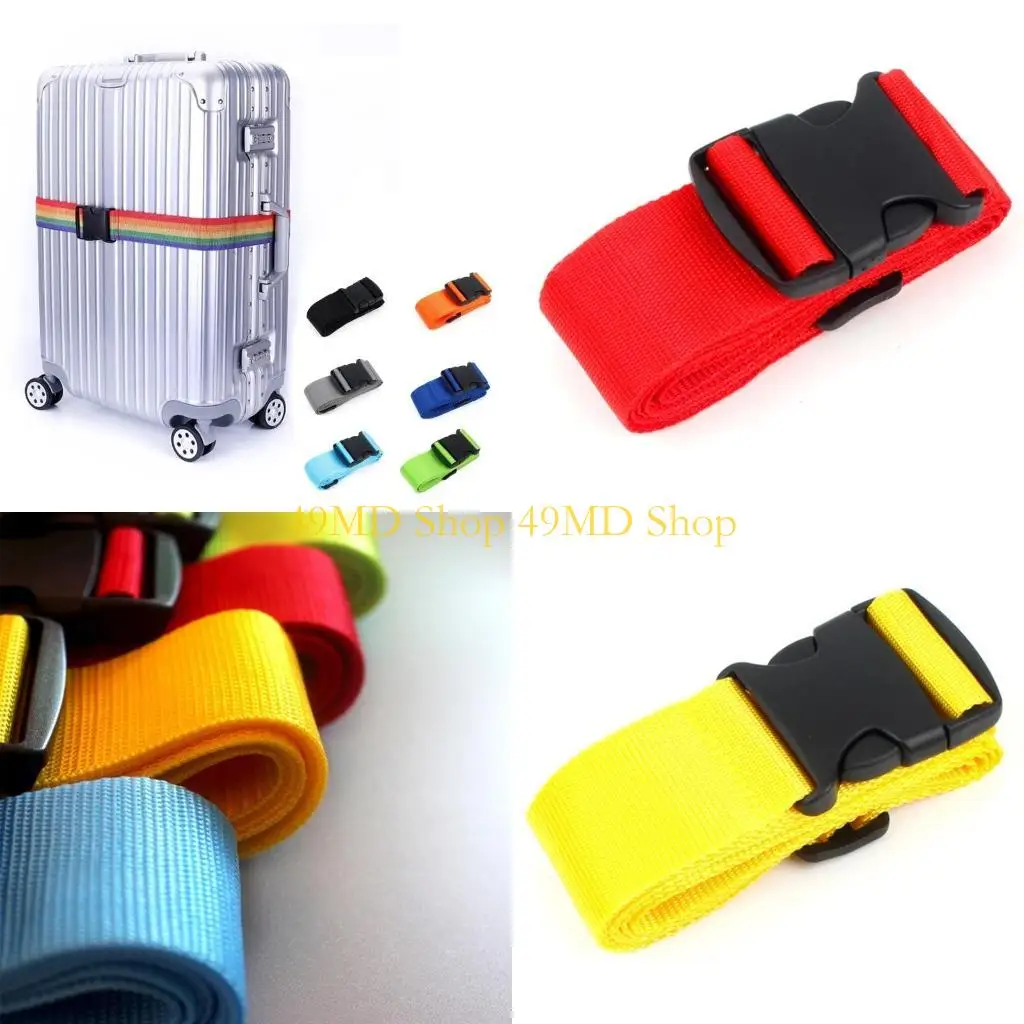 

49MD Luggage Strap Adjustable Suitcase Connector Belt Baggage Attachment Accessory