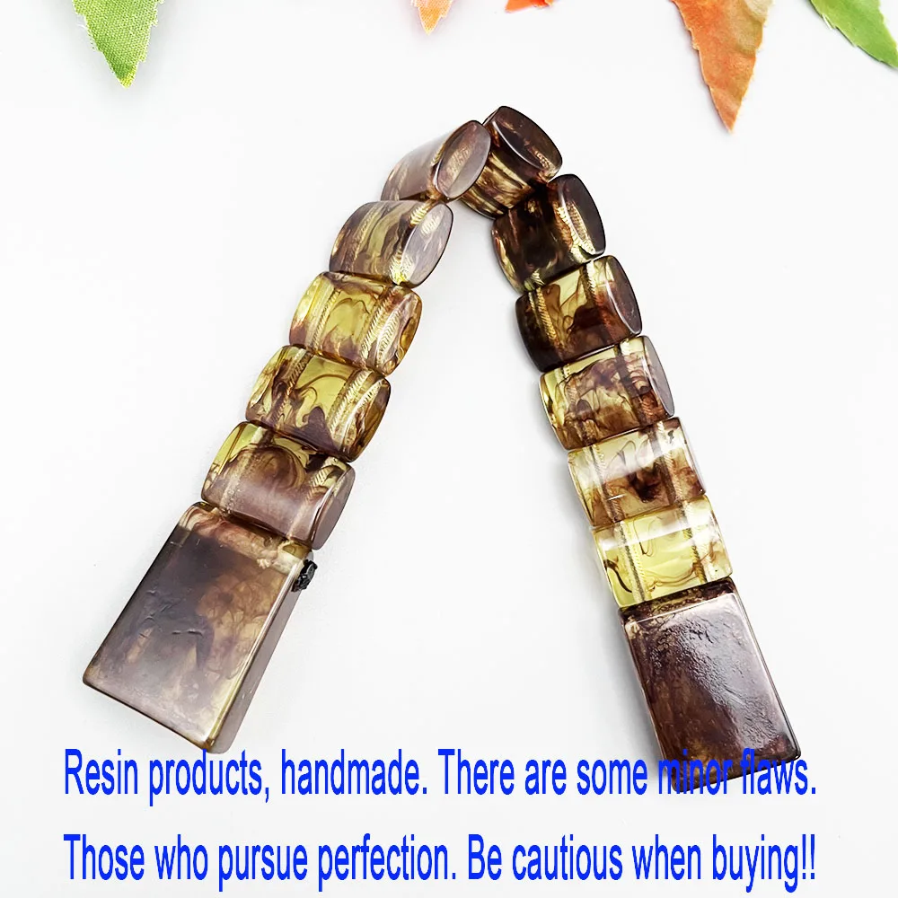 NJ120NEW CHETKI تقليد العنبر سطح مشرق كتلة ثلاثية الأبعاد الراتنج الإصبع الضغط طوي الدورية الصلاة التأمل المسبحة #4