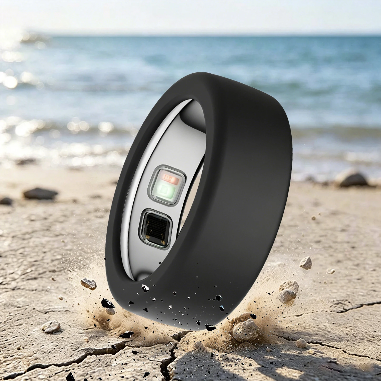 Silicone Ring Protector Fit for Oura Ring 5 Anti-Scratch Smart Ring Sleeve Protection Skin Cover for Men Women Working Out Gym