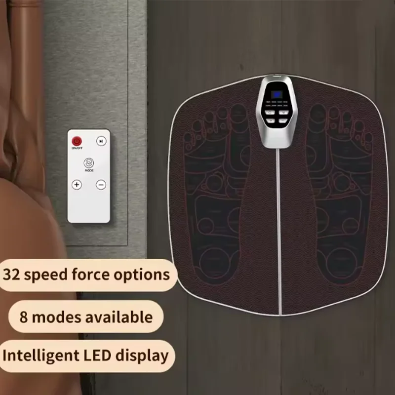 Almofadas de pé inteligentes massageador 2025 novo popular-pulso fisioterapia função microcorrente multi-modo saúde pé massageador