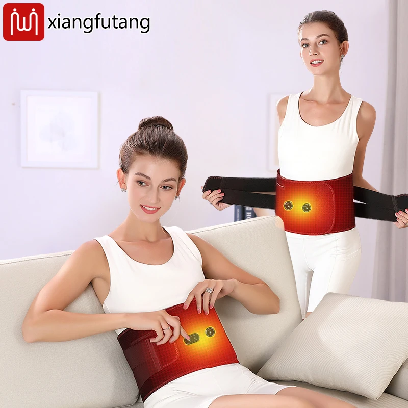 

Поясничный массажер с полным запахом и подогревом, 3-размерный температурный режим, термотерапия для растяжения поясничных мышц, спортивный согревающий пояс для брюшного пресса