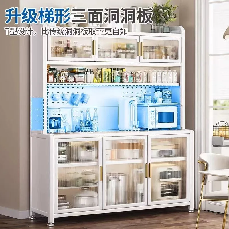 خزائن تخزين جانبية للمطبخ، وخزائن، وأرفف متعددة الوظائف