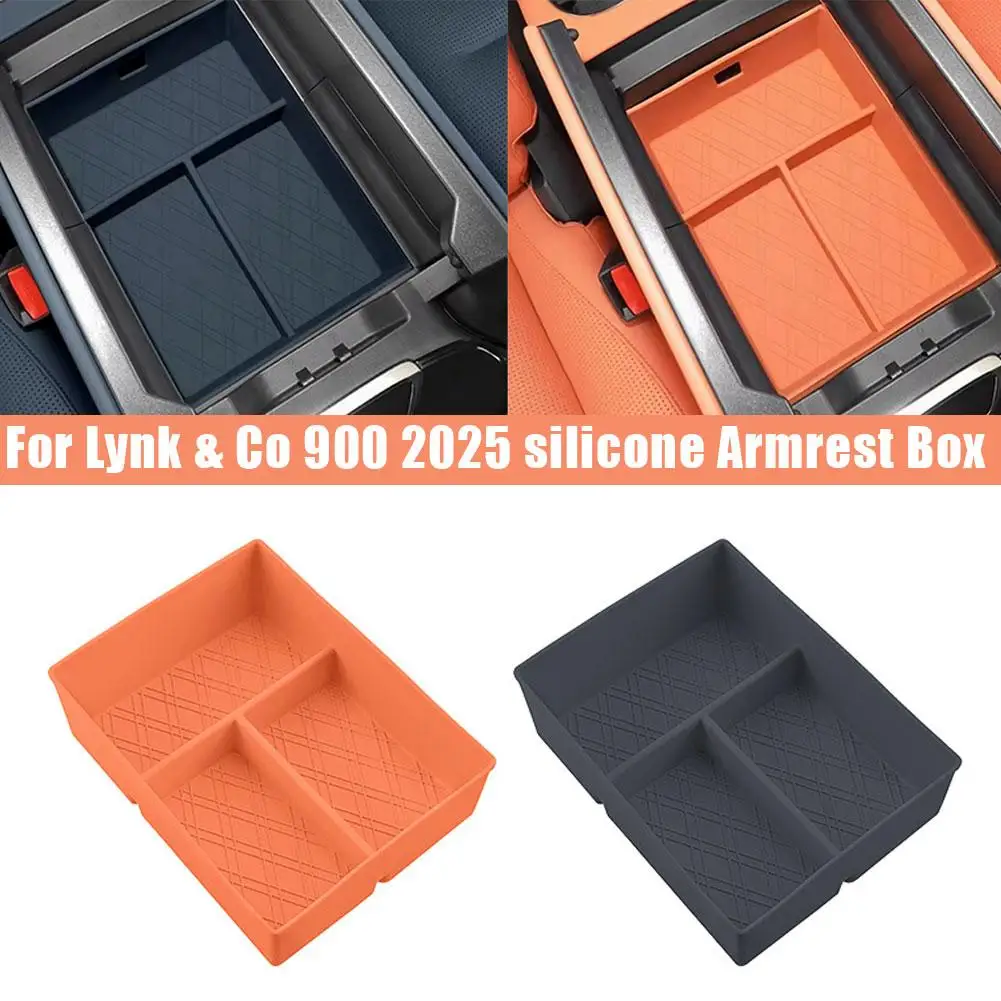 

Organizer for Lynk & Co900, Custom Fit Silicone Storage Tray with Anti-Slip Divider, Accessories for Car Interior Upgrade