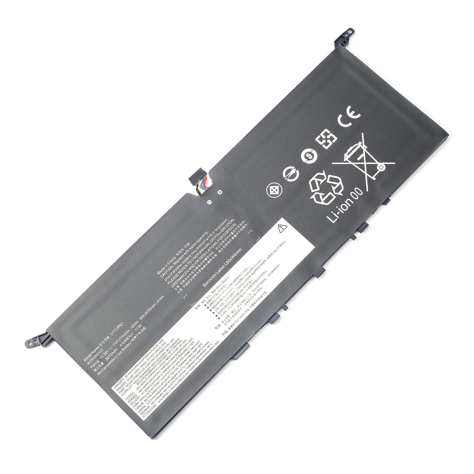 L17C4PE1 Pour Lenovo YOGA S730-13 S730-13IWL (81J0) urgence aPad 730S 13 730S-13SuffL Ordinateur Portable Batterie L17SafePE1 L17S4PE1