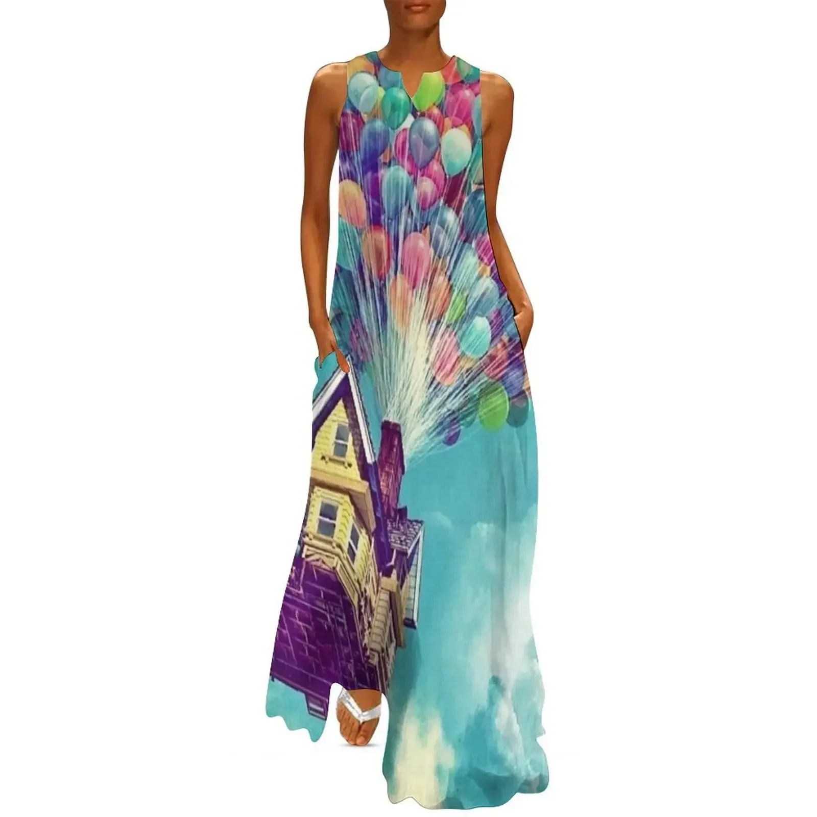 

House in the air Long Dress beach dress women long dresses elegant and pretty women's dresses Woman clothes Dress