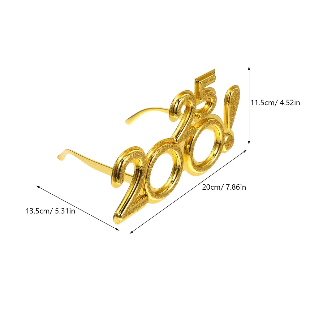 4 قطعة نظارات الديكور السنة الجديدة 2025 فريد خفيفة الوزن نظارات الحفلات متعة صور الدعامة ليلة رأس السنة لوازم عدد النظارات #5