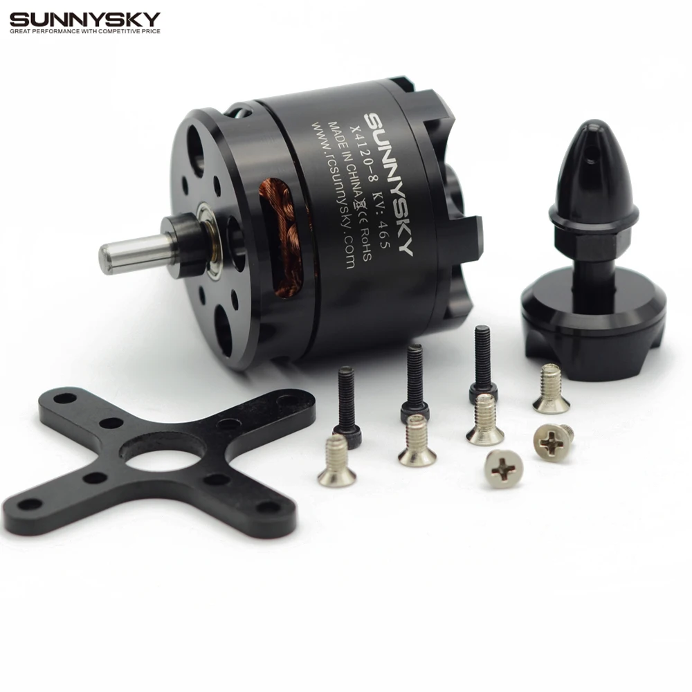 

SunnySky X4120 465KV 4120 high effectiveness brushless motor for RC 3D Stunt Drone Airplane AEROBATIC 3.3kg Thrust 15inch props