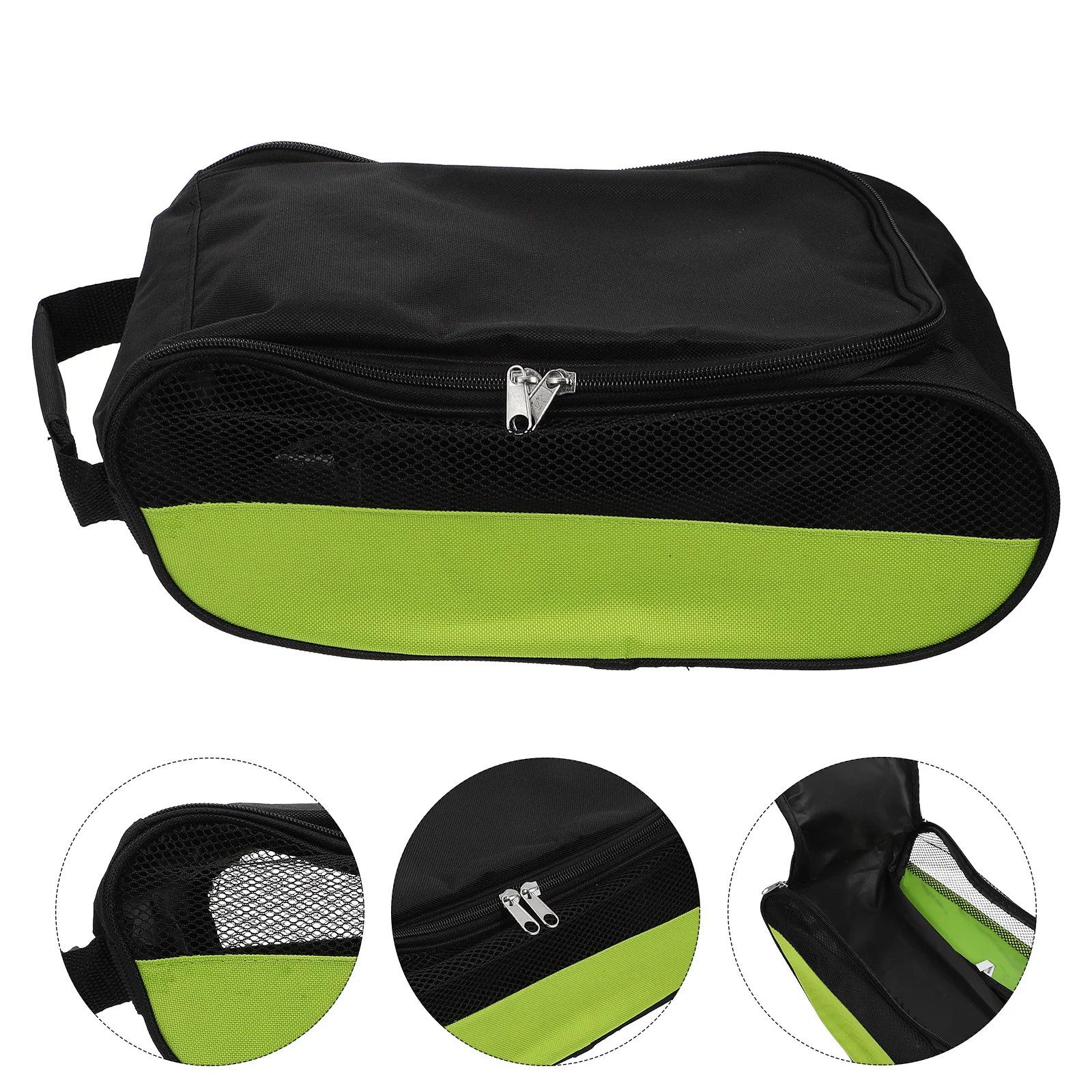 Golf Shoe Bag Portable Nylon Breathable Storage Bag Waterproof Handheld Pouch for Carrying Golf Sneakers Travel Outdoor Sports