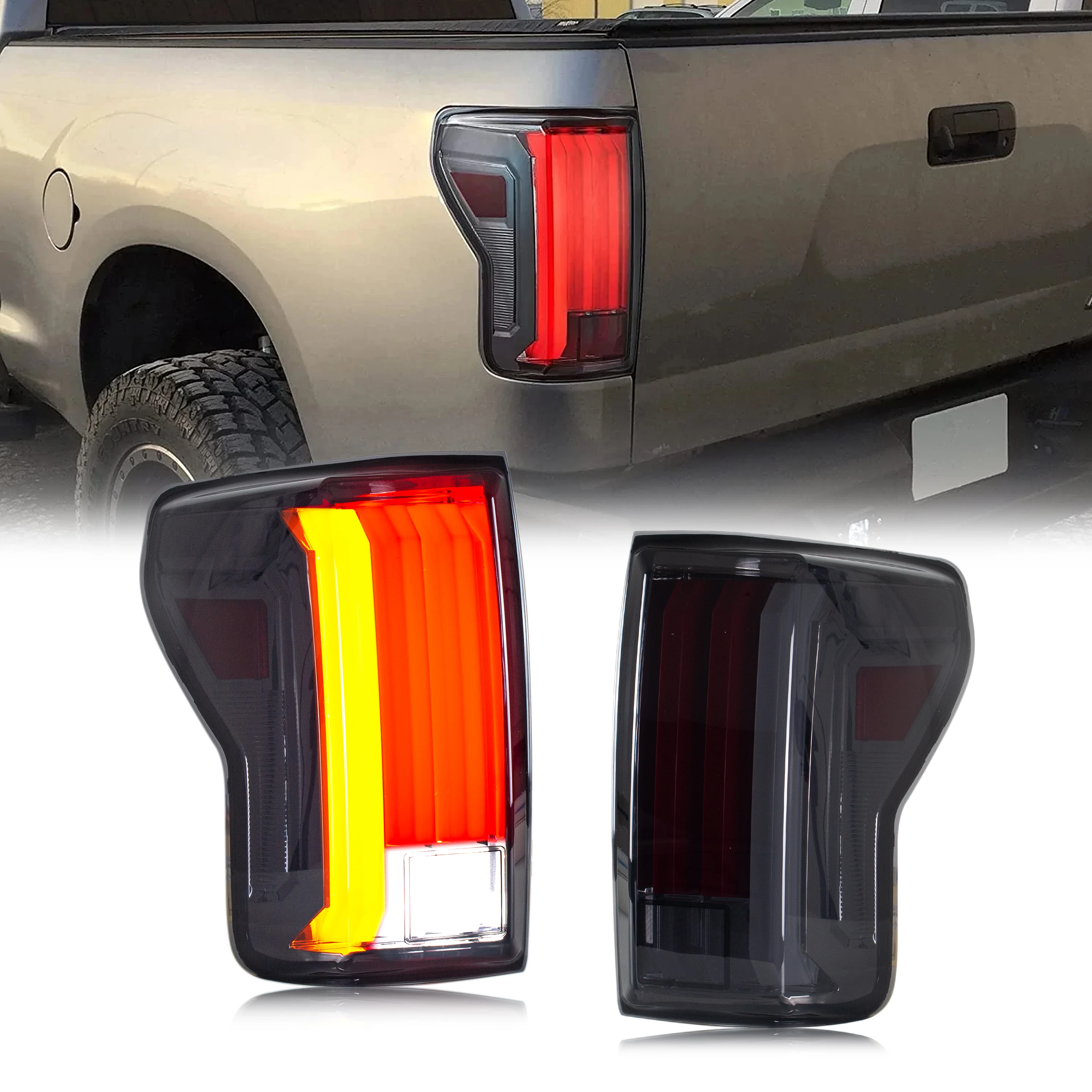 LED Tail Lights For Toyota Tundra 2007-2013 With Start-up Animation Sequential Signal Taillights Accessary 【S,SL,SR,SV】Accessary