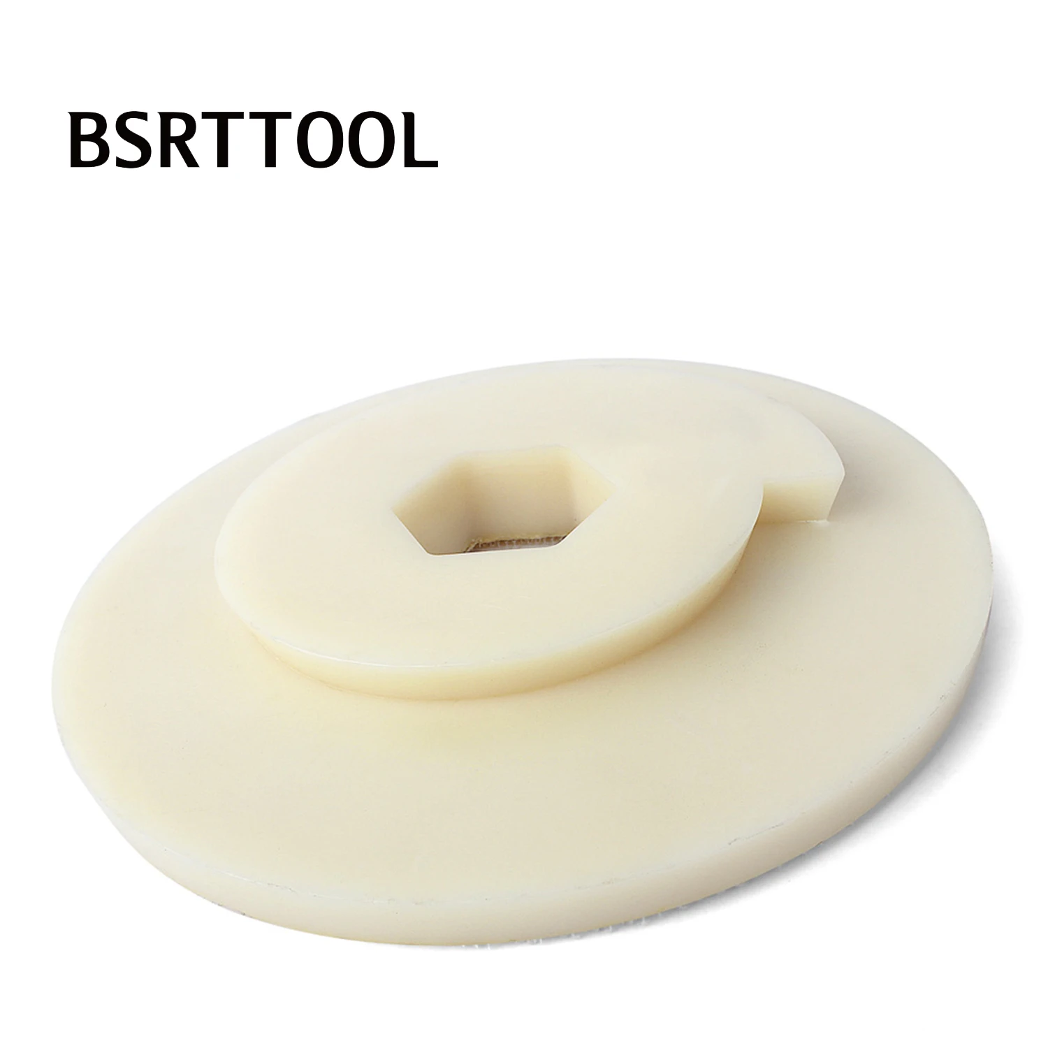 BSRTTOOL Snail Lock Back Holder White Plastic Backer PadsFor Polishing Pads Plastic Self Gripping Hook & Loop Backing Disc