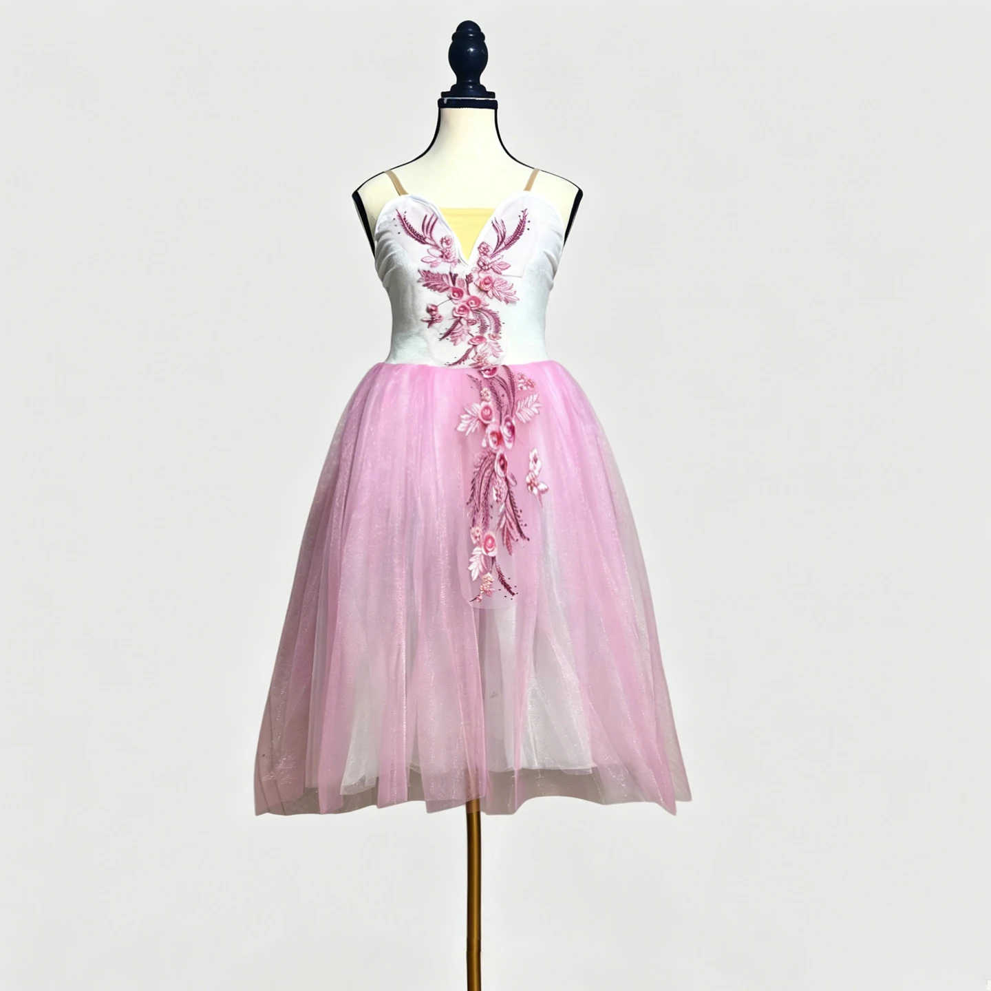 

Adult Women Pink Red Dance Ballet Costume Ballerina Dress Ballet Dress Girls Kids Child Long Tulle Dress Velvet Top