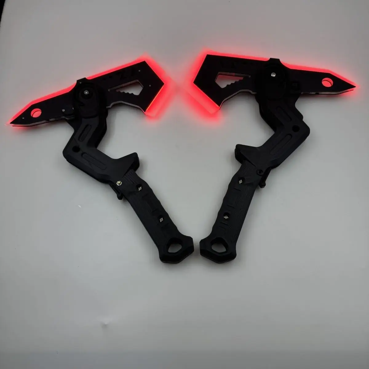 Deformable Mechanical Sword Axe Folding Luminous Cosplay Toy Model Outdoor Creative Portable EDC Tool