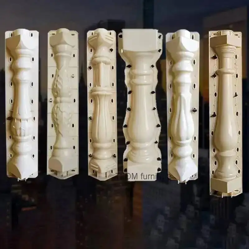 Railing Fence Building Prefabricated Vase Column Home Balcony Cement Stair Guardrail Mold Self-built Handrail Roman Column Mold