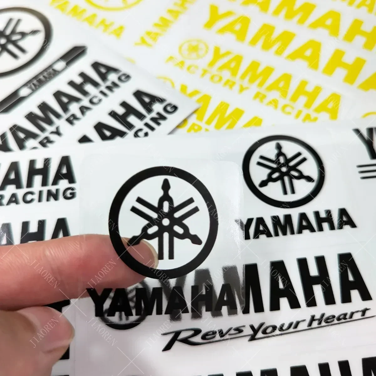 Vinyl Yamaha Sticker Logo Motorcycle Tank Decal Helmet Bike Transparent Letter Emblem Kit