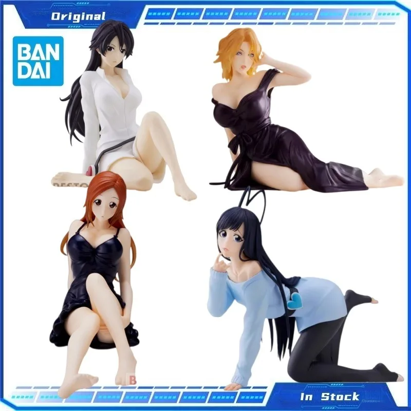 

В наличии Оригинальный BANDAI BLEACH ‌ Орихиме Иноуэ ‌ Коллекционная фигурка персонажа в пижаме, аниме-стиль, украшение для рабочего стола