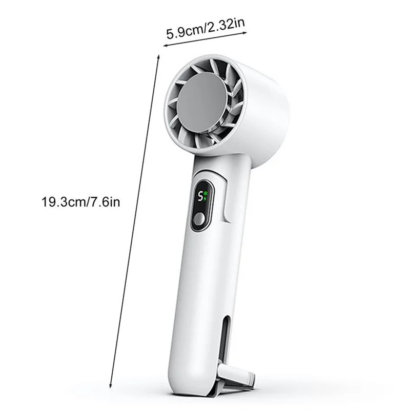 ABGR-مروحة صغيرة محمولة قابلة للطي ومروحة يد صغيرة قابلة للتعليق مع 5 سرعات مروحة محمولة هادئة للداخل