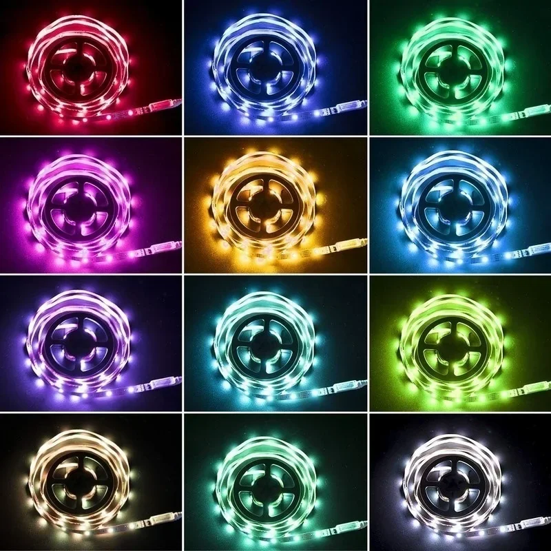 5050 DC 12V RGB Led Strip Light 4pin LED Headers PC Computer Case / RGB Strip Mainboard Control Game TV Backlight Tape 60leds/m