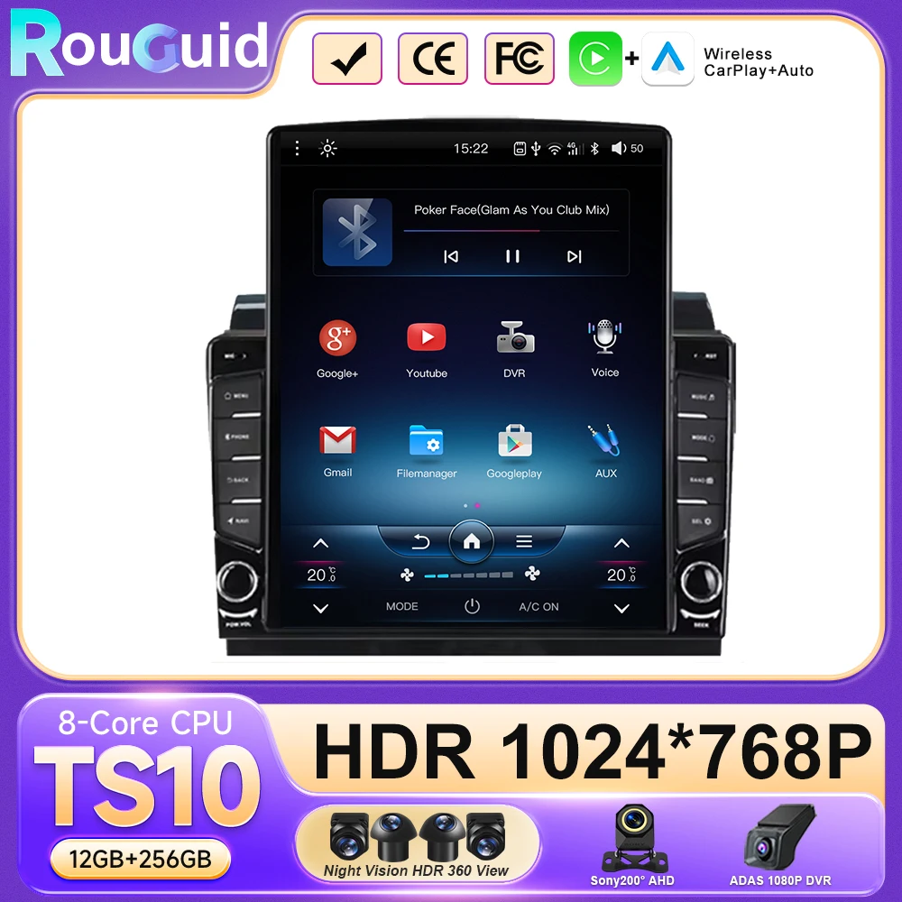 9.7' With Buttons Android 16 For Citroen Jumper/Relay Peugeot Boxer Fiat Ducato 2006-2022 Type Car Radio Video Player DVD