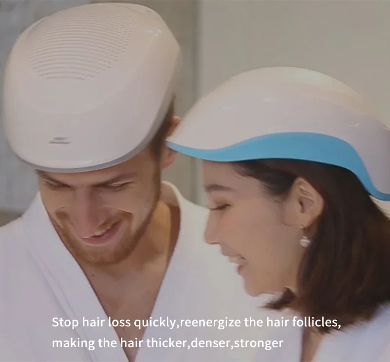 Helm terapi rambut rontok 80 tutup laser untuk pertumbuhan kembali rambut