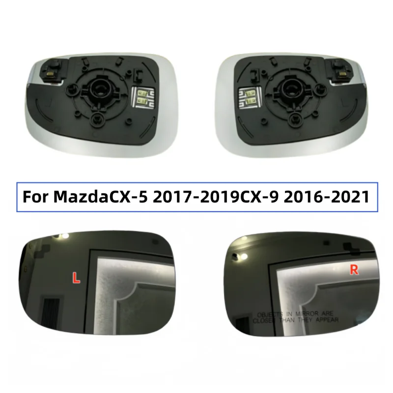 

For Mazda CX-5 2017-2019 CX-9 2016-2021 Side mirror glass TK71691G1 TK71691G7 Car blind spot heated mirror part