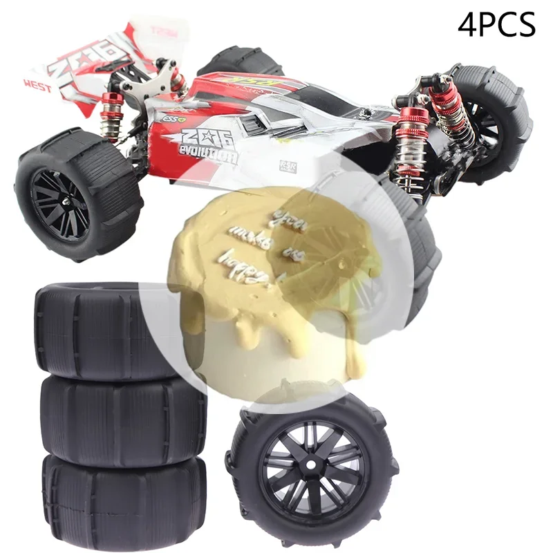 

[JT]4PCS Snow Sand Tires Paddle Wheel For 144010 124016 124017 SCY16101Pro 16102 Pro MJX 16207 16208 16209 16210 RC Car Truck