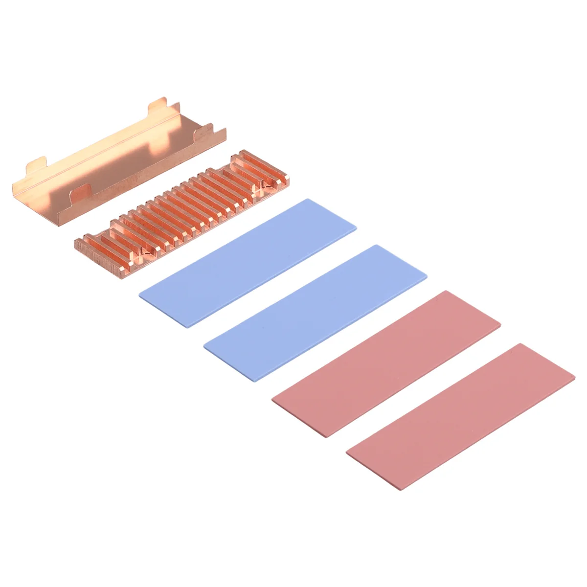 مبرد النحاس النقي M2 NVME NGFF لـ PCIE SSD ، مبرد محرك الأقراص الصلبة ، الحالة الصلبة ، رقيقة جدا