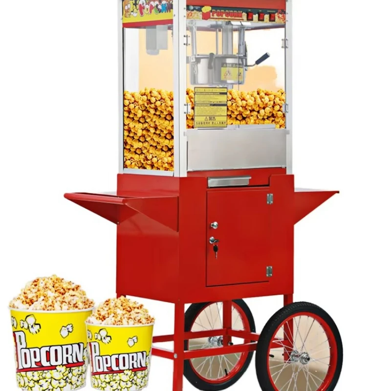 Commercial Electric Theatre Style Popcorn Machine Vending Machine High Output Oz Capacity Dual Voltage