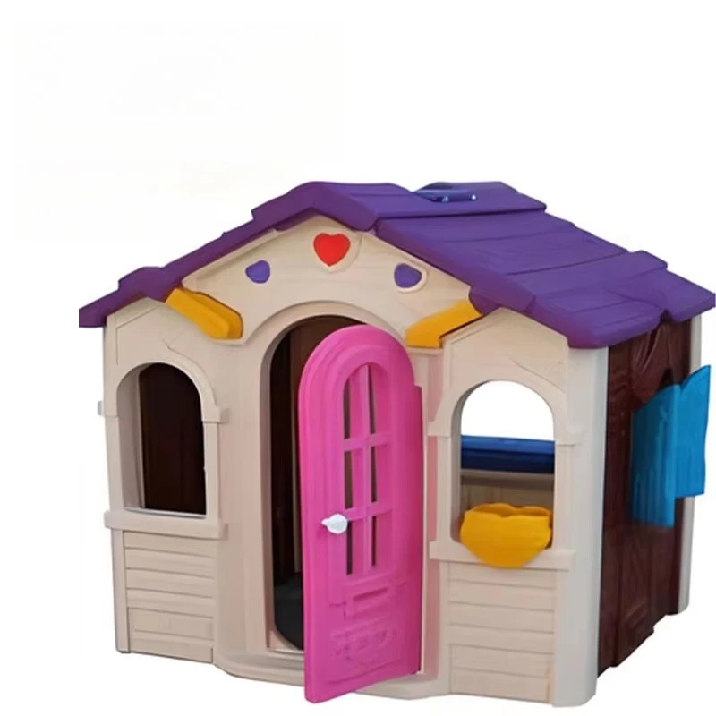 Children's outdoor slide imitation house shape Small toddler slide suitable for playgrounds and community activity centers
